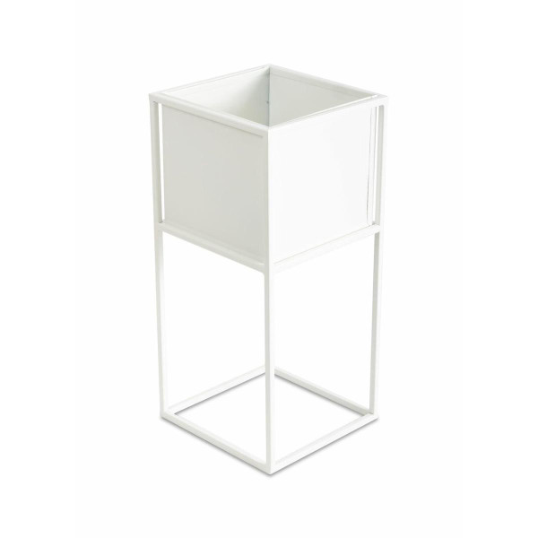 Nowoczesny kwietnik stojak biały 50 cm GLAM 88107