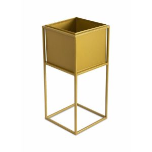 Nowoczesny kwietnik stojak złotym 50 cm GLAM 88166 Nowoczesny kwietnik stojak złotym 50 cm GLAM 88166