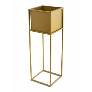 Nowoczesny kwietnik stojak złotym 70 cm GLAM 88120 Nowoczesny kwietnik stojak złotym 70 cm GLAM 88120