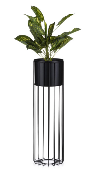 Nowoczesny kwietnik z osłonką 70 cm LOFT metalowe 89260