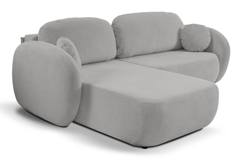 Nowoczesny narożnik rozkładany OLIVIO lewy - jasnoszary 748265