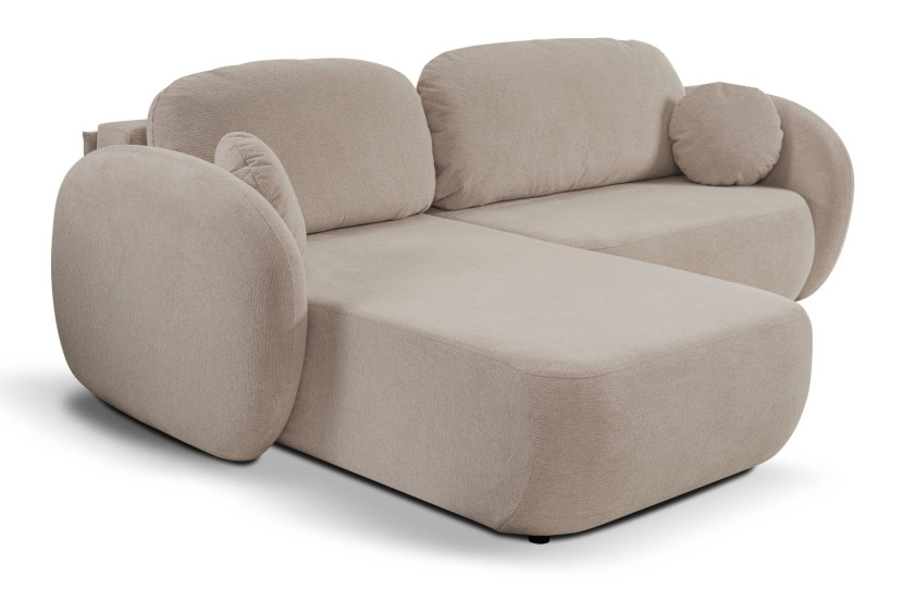 Nowoczesny narożnik rozkładany OLIVIO lewy - kolor cappuccino 748264