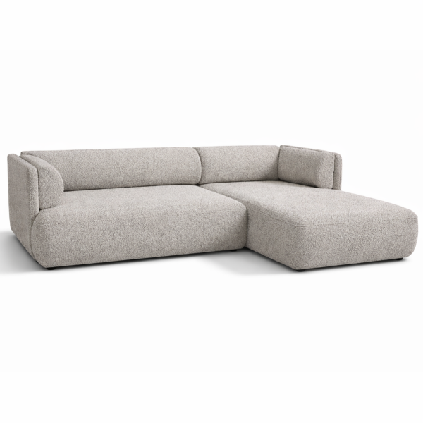 Nowoczesny narożnik z funkcją spania Cloud Mini Prawy rogówka boucle beż 1062587