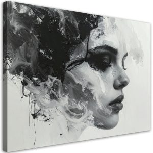 Nowoczesny obraz na płótnie canvas, Abstrakcyjny portret kobiety 30×20 886212 Nowoczesny obraz na płótnie canvas, Abstrakcyjny portret kobiety 30×20 886212