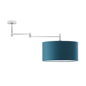 Nowoczesny plafon sufitowy z chromowaną oprawą RANGUN Chrom – Morski 870697