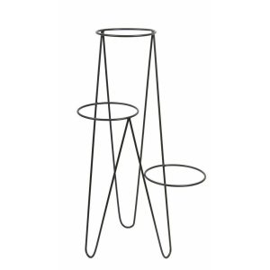 Nowoczesny potrójny kwietnik 95 cm czarny LOFT 88151 Nowoczesny potrójny kwietnik 95 cm czarny LOFT 88151