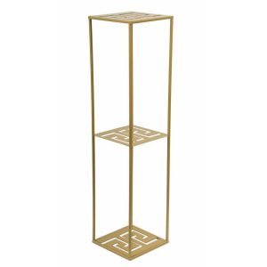 Nowoczesny stojący kwietnik 100 cm złoty 87881 Nowoczesny stojący kwietnik 100 cm złoty 87881