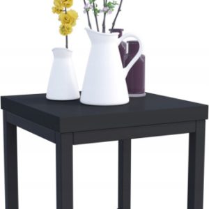 Nowoczesny Stojak Na Kwiaty 20x20x19 Loft Salon Czarny+Czarny MiniPearl 926509