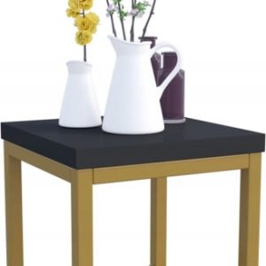 Nowoczesny Stojak Na Kwiaty 20x20x19 Loft Salon Złoty+Czarny MiniPearl 926494 Nowoczesny Stojak Na Kwiaty 20x20x19 Loft Salon Złoty+Czarny MiniPearl 926494