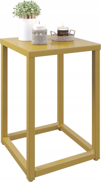Nowoczesny Stojak Na Kwiaty 20x20x27 Loft Salon Złoty 926483