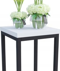 Nowoczesny Stojak Na Kwiaty 20x20x29 Loft Salon Czarny+Biały Mat 931808 Nowoczesny Stojak Na Kwiaty 20x20x29 Loft Salon Czarny+Biały Mat 931808