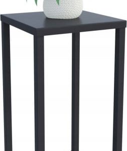 Nowoczesny Stojak Na Kwiaty 20x20x37 Loft Salon Czarny 926463 Nowoczesny Stojak Na Kwiaty 20x20x37 Loft Salon Czarny 926463
