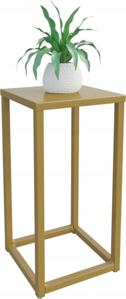 Nowoczesny Stojak Na Kwiaty 20x20x37 Loft Salon Złoty 926480