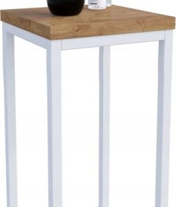 Nowoczesny Stojak Na Kwiaty 20x20x39 Loft Salon Biały+Dąb Lancelot 931805 Nowoczesny Stojak Na Kwiaty 20x20x39 Loft Salon Biały+Dąb Lancelot 931805