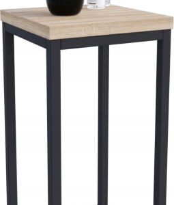Nowoczesny Stojak Na Kwiaty 20x20x39 Loft Salon Czarny+Dąb Sonoma 931828 Nowoczesny Stojak Na Kwiaty 20x20x39 Loft Salon Czarny+Dąb Sonoma 931828
