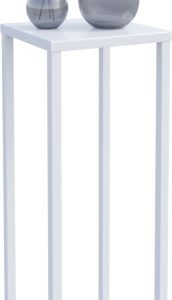 Nowoczesny Stojak Na Kwiaty 20x20x57 Loft Salon Biały 934270