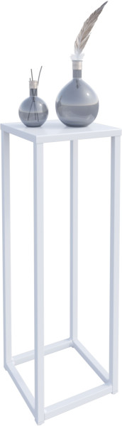 Nowoczesny Stojak Na Kwiaty 20x20x57 Loft Salon Biały 934270