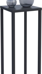 Nowoczesny Stojak Na Kwiaty 20x20x57 Loft Salon Czarny 934303