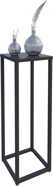 Nowoczesny Stojak Na Kwiaty 20x20x57 Loft Salon Czarny 934303