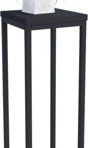 Nowoczesny Stojak Na Kwiaty 20x20x59 Loft Salon Czarny+Czarny MiniPearl 963562
