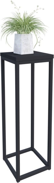 Nowoczesny Stojak Na Kwiaty 20x20x59 Loft Salon Czarny+Czarny MiniPearl 963562