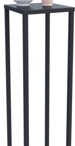Nowoczesny Stojak Na Kwiaty 20x20x78 Loft Salon Czarny 934295