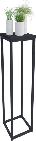 Nowoczesny Stojak Na Kwiaty 20x20x80 Loft Salon Czarny+Czarny MiniPearl 963528