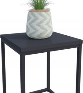 Nowoczesny Stojak Na Kwiaty 30x30x39 Loft Salon Czarny+Czarny MiniPearl 934297