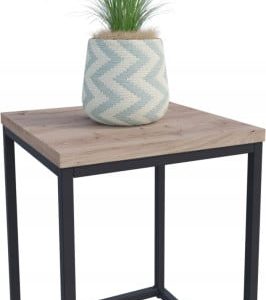 Nowoczesny Stojak Na Kwiaty 30x30x39 Loft Salon Czarny+Dąb Artisan 934305 Nowoczesny Stojak Na Kwiaty 30x30x39 Loft Salon Czarny+Dąb Artisan 934305
