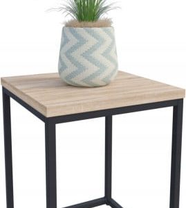 Nowoczesny Stojak Na Kwiaty 30x30x39 Loft Salon Czarny+Dąb Sonoma 934304 Nowoczesny Stojak Na Kwiaty 30x30x39 Loft Salon Czarny+Dąb Sonoma 934304