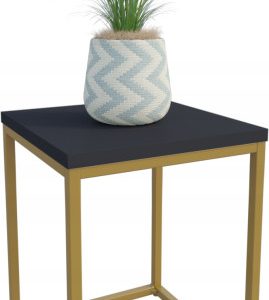 Nowoczesny Stojak Na Kwiaty 30x30x39 Loft Salon Złoty+Czarny MiniPearl 934314 Nowoczesny Stojak Na Kwiaty 30x30x39 Loft Salon Złoty+Czarny MiniPearl 934314