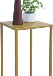 Nowoczesny Stojak Na Kwiaty 30x30x57 Loft Salon Złoty 934315 Nowoczesny Stojak Na Kwiaty 30x30x57 Loft Salon Złoty 934315