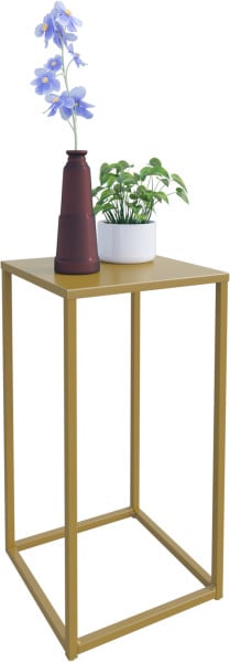 Nowoczesny Stojak Na Kwiaty 30x30x57 Loft Salon Złoty 934315