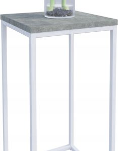 Nowoczesny Stojak Na Kwiaty 30x30x59 Loft Salon Biały+Beton Jasny 934290 Nowoczesny Stojak Na Kwiaty 30x30x59 Loft Salon Biały+Beton Jasny 934290