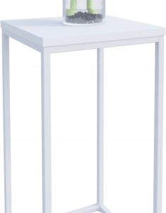 Nowoczesny Stojak Na Kwiaty 30x30x59 Loft Salon Biały+Biały Mat 934294 Nowoczesny Stojak Na Kwiaty 30x30x59 Loft Salon Biały+Biały Mat 934294