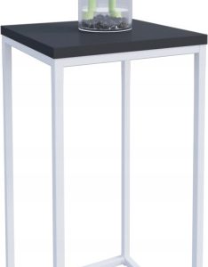 Nowoczesny Stojak Na Kwiaty 30x30x59 Loft Salon Biały+Czarny MiniPearl 934309 Nowoczesny Stojak Na Kwiaty 30x30x59 Loft Salon Biały+Czarny MiniPearl 934309
