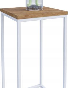 Nowoczesny Stojak Na Kwiaty 30x30x59 Loft Salon Biały+Dąb Lancelot 934311 Nowoczesny Stojak Na Kwiaty 30x30x59 Loft Salon Biały+Dąb Lancelot 934311