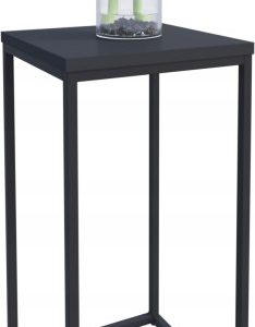 Nowoczesny Stojak Na Kwiaty 30x30x59 Loft Salon Czarny+Czarny MiniPearl 934283 Nowoczesny Stojak Na Kwiaty 30x30x59 Loft Salon Czarny+Czarny MiniPearl 934283