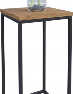 Nowoczesny Stojak Na Kwiaty 30x30x59 Loft Salon Czarny+Dąb Lancelot 934323 Nowoczesny Stojak Na Kwiaty 30x30x59 Loft Salon Czarny+Dąb Lancelot 934323