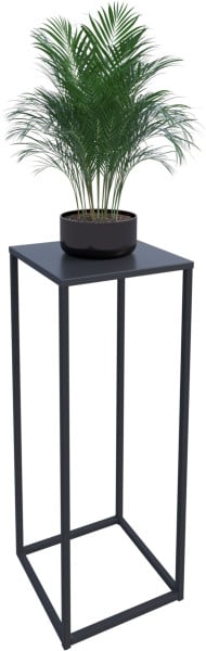 Nowoczesny Stojak Na Kwiaty 30x30x78 Loft Salon Czarny 934308