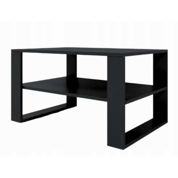 Nowoczesny stolik kawowy ława do salonu LOFT Czarny elegancki design 802780