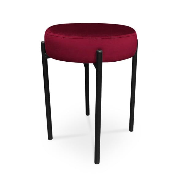 Nowoczesny taboret tapicerowany Dior / bordowy / MG31 355325
