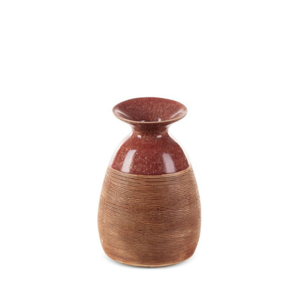 Nowoczesny wazon ceramiczny ELDA 16X15X22 jasnobrązowy 962840