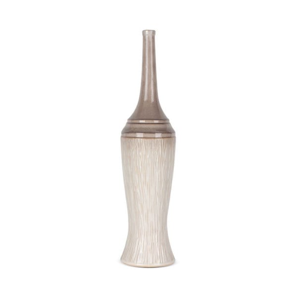 Nowoczesny wazon ceramiczny ROSINA 16X66 kremowy 962837