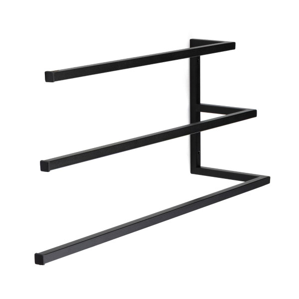 Nowoczesny wieszak ścienny loft na 3 ręczniki 60 cm 793555