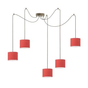 Nowoczesny zwis WAIKIKI W5 Stare Złoto – Czerwony 883525 Nowoczesny zwis WAIKIKI W5 Stare Złoto – Czerwony 883525