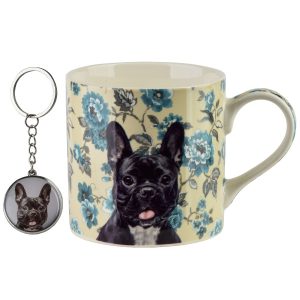 NOYA Kubek z breloczkiem 380ml 9x13x9cm Buldog francuski 1068409 NOYA Kubek z breloczkiem 380ml 9x13x9cm Buldog francuski 1068409