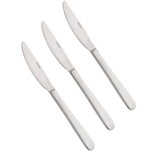 Noże obiadowe 3 sztuki komplet noży stołowych Połysk KINGHOFF KH-1445 653028 Noże obiadowe 3 sztuki komplet noży stołowych Połysk KINGHOFF KH-1445 653028