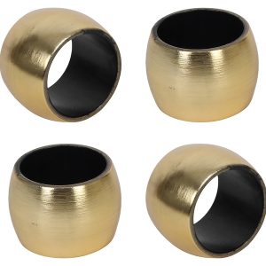 Obrączki na serwetkę Goldie 4 szt. złote 782990 Obrączki na serwetkę Goldie 4 szt. złote 782990
