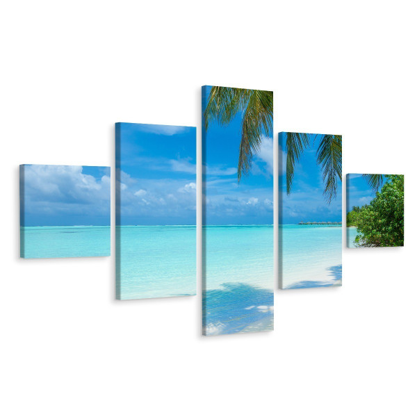 Obraz 5 Częściowy PLAŻA Ocean Krajobraz 3D 200x120cm 135890